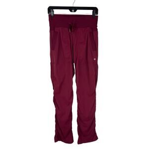 Lululemon Dance Studio Pant III Size 4 Womens Pockets Swift Ruby Berry Travel